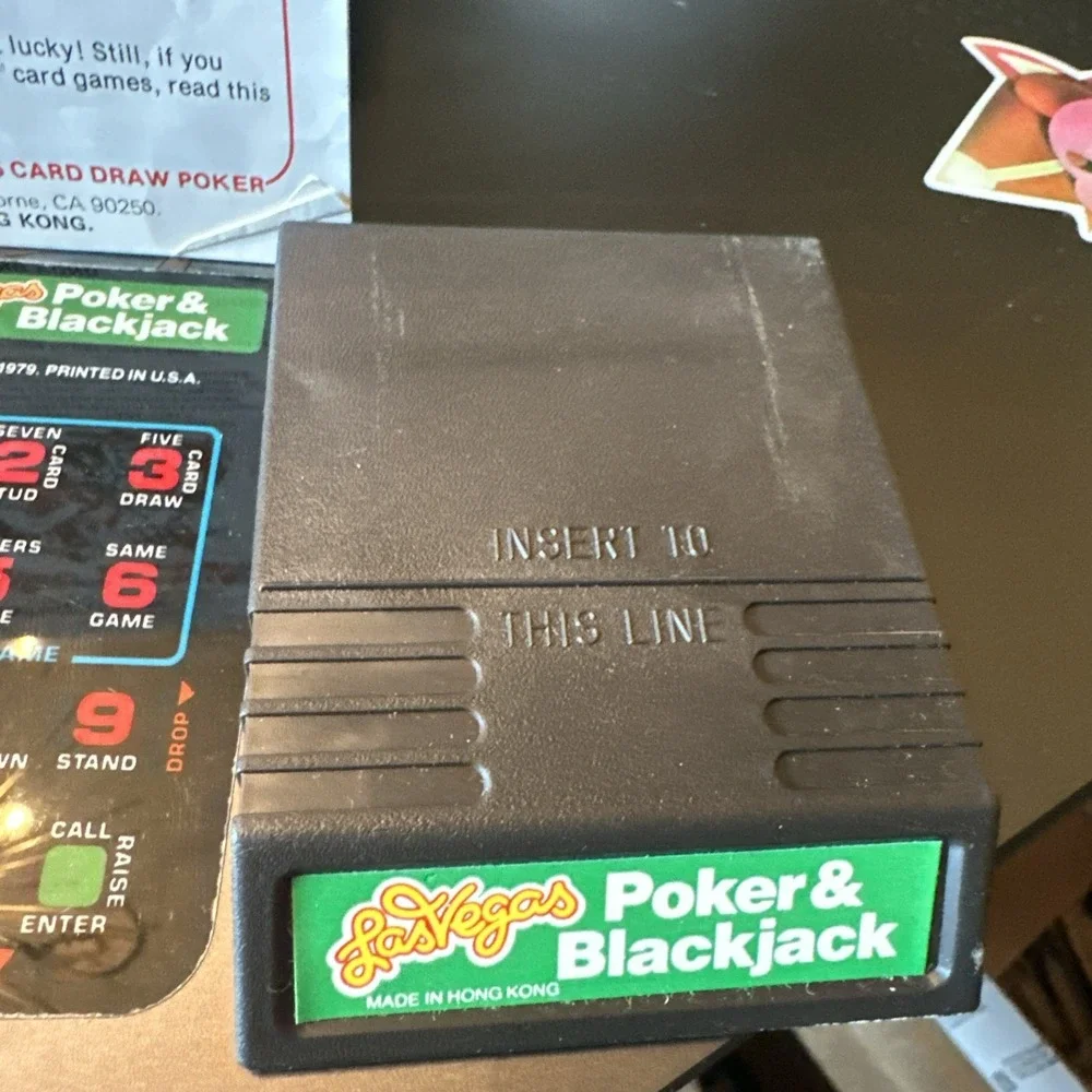Las Vegas Poker & Blackjack Intellivision 1979 Complete Mattel Electronics CIB